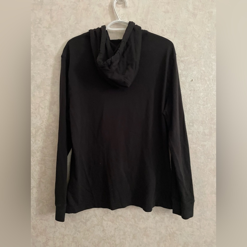 American Eagle men's medium black long sleeve hooded shirt - Picture 5 of 6